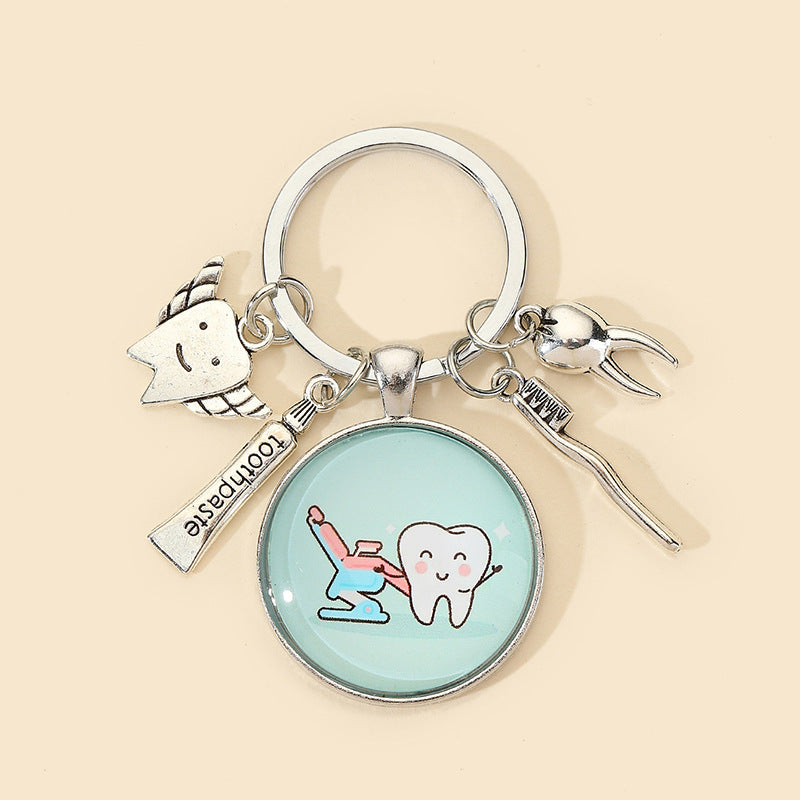 Wholesale Alloy Tooth Protection Creative Key Chain